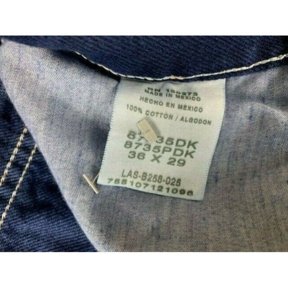 Legendary Gold Size 36x29 Mens Jeans Dark Wash Straight Leg - Picture 3 of 5